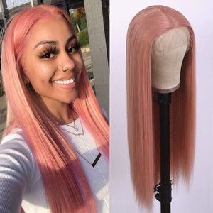 💫 22” PINK GOLD BODY WAVY LACE FRONT WIG💫 *NEW*